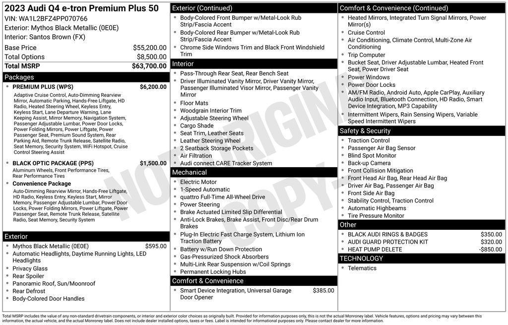 used 2023 Audi Q4 e-tron car, priced at $24,998