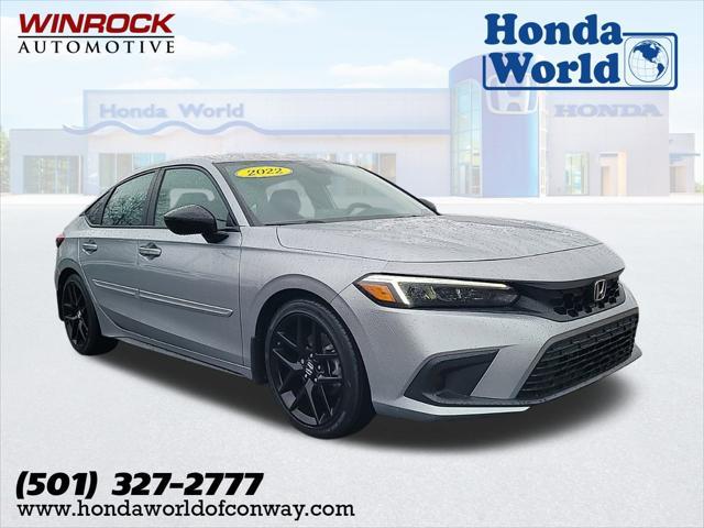 used 2022 Honda Civic car, priced at $24,300