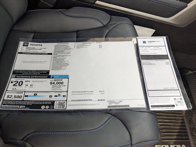 new 2026 Toyota Sequoia car, priced at $84,987