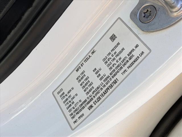 used 2023 Tesla Model 3 car, priced at $22,992