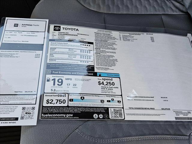 new 2025 Toyota Tundra car, priced at $48,360