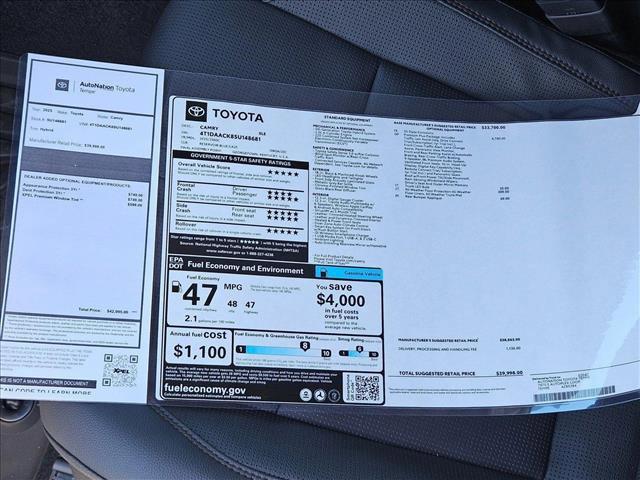new 2025 Toyota Camry car, priced at $38,313