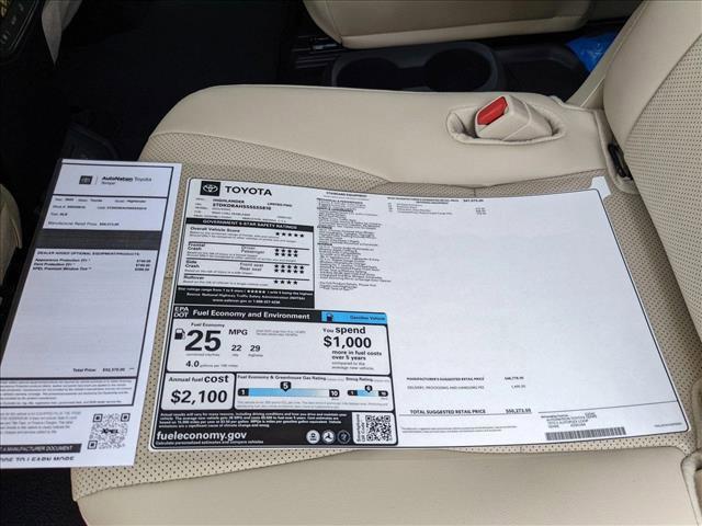 new 2025 Toyota Highlander car, priced at $50,273