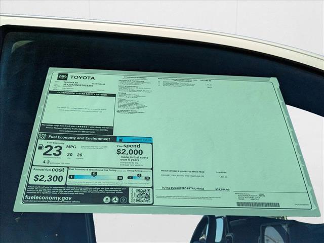 new 2025 Toyota Tacoma car, priced at $33,106