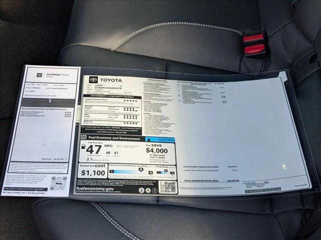 new 2025 Toyota Camry car, priced at $33,458