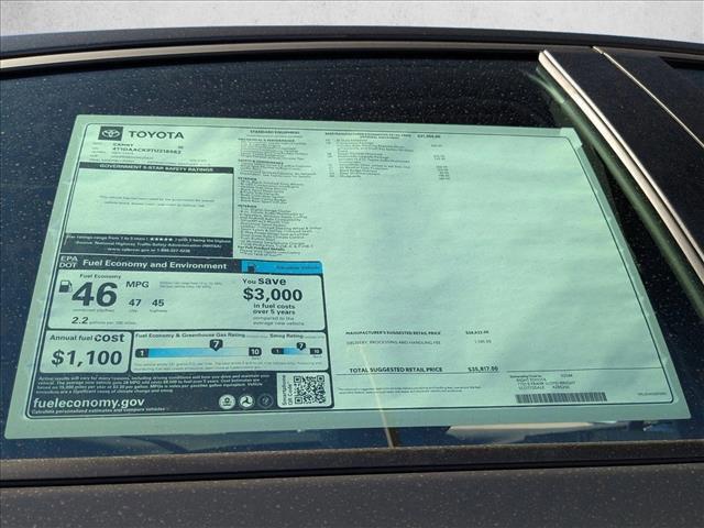 new 2026 Toyota Camry car, priced at $34,175