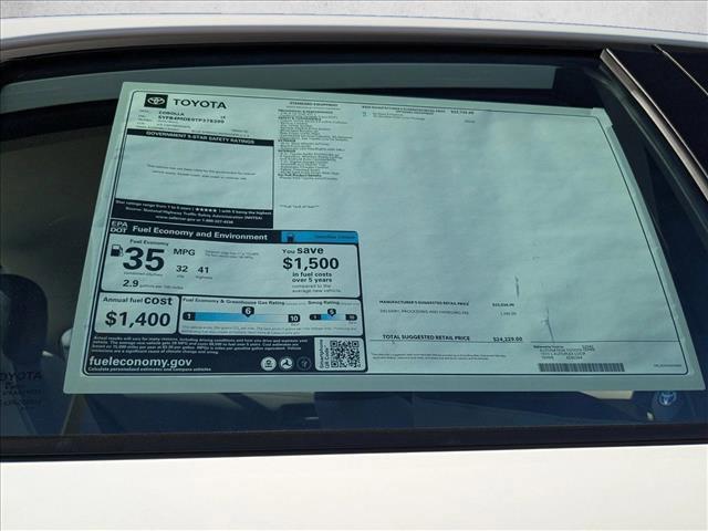 new 2026 Toyota Corolla car, priced at $24,229