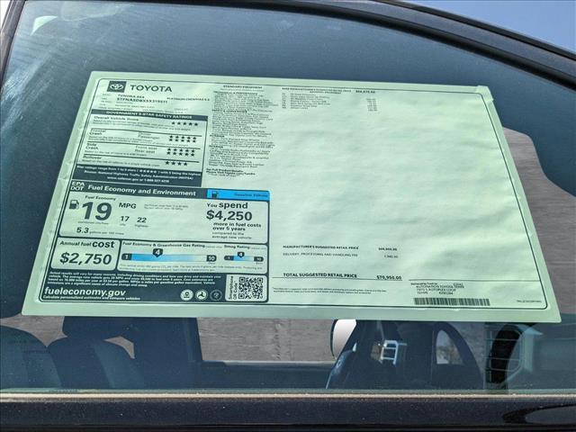 new 2025 Toyota Tundra car, priced at $63,895