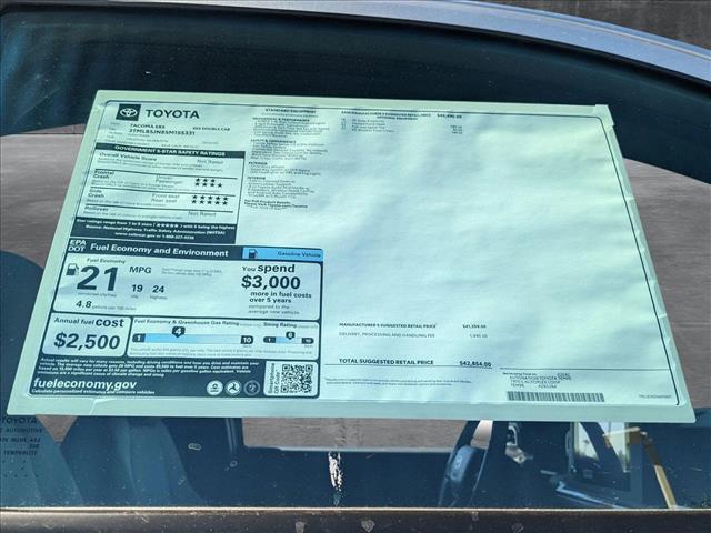 new 2025 Toyota Tacoma car, priced at $40,494