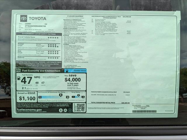 new 2025 Toyota Camry car, priced at $38,798