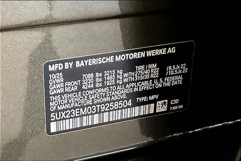 new 2026 BMW X7 car, priced at $99,280