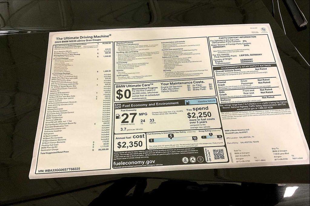 new 2025 BMW M235 Gran Coupe car, priced at $56,550