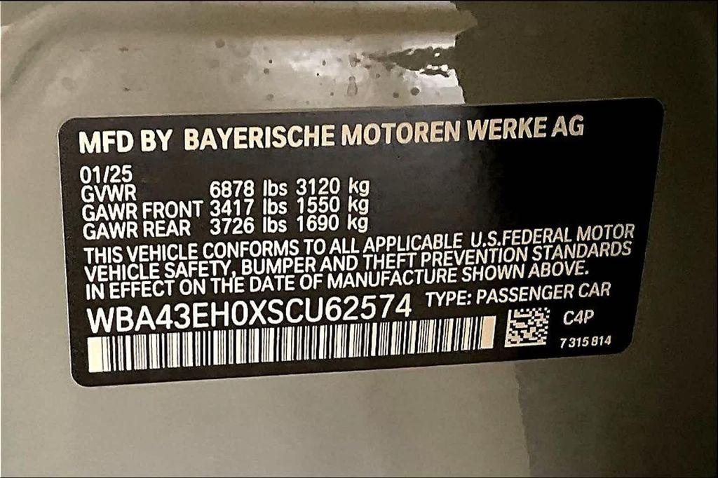 new 2025 BMW 750e car, priced at $114,670