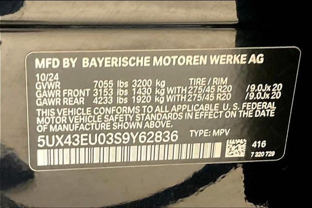 new 2025 BMW X5 PHEV car, priced at $82,855