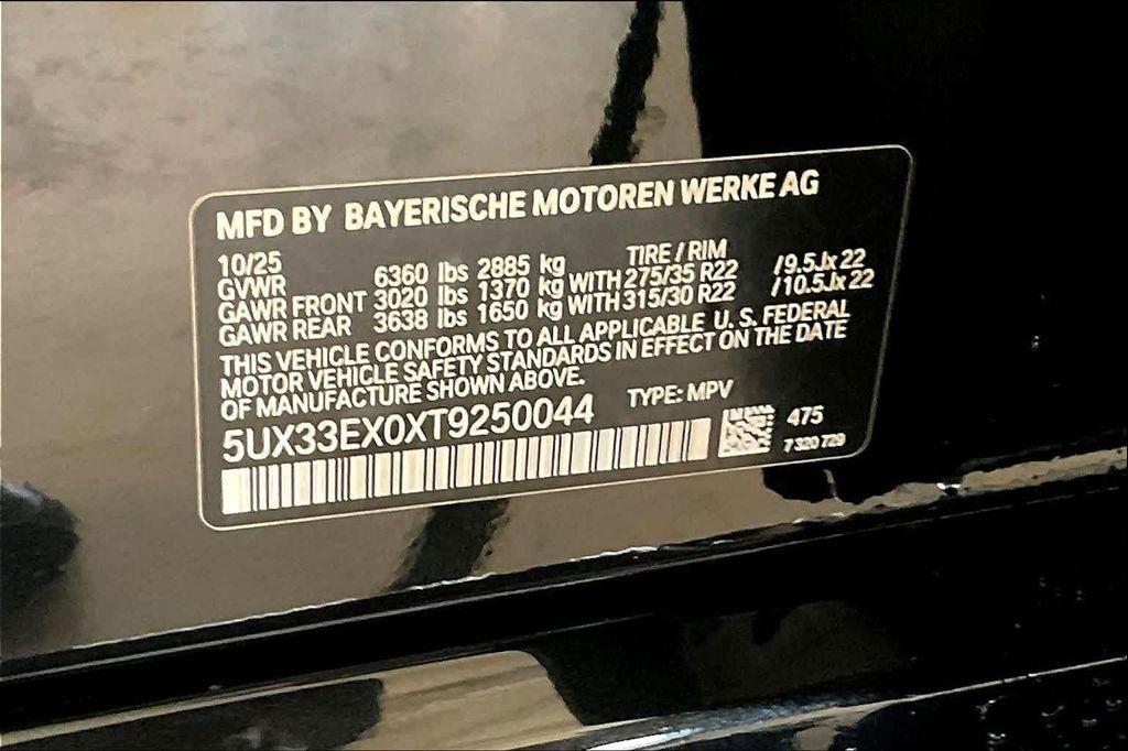 new 2026 BMW X6 car, priced at $93,250