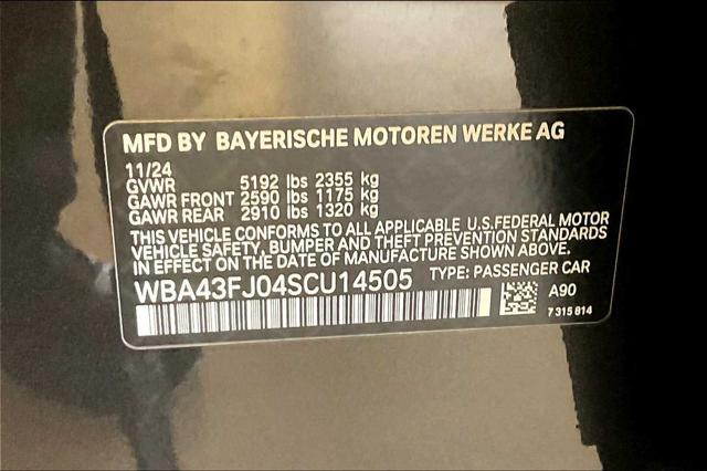 new 2025 BMW 530 car, priced at $62,605