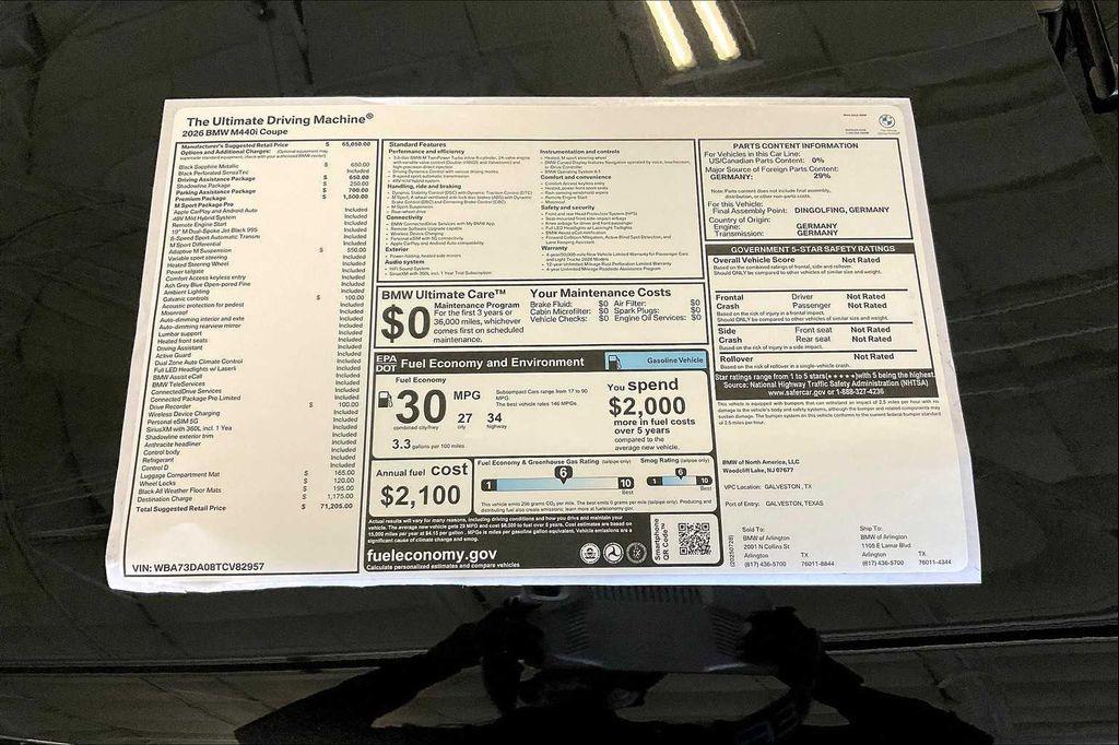new 2026 BMW M440 car, priced at $71,205