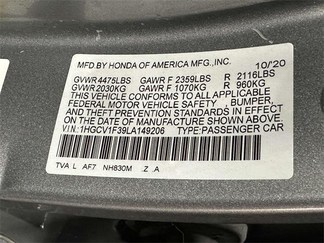 used 2020 Honda Accord car, priced at $21,934