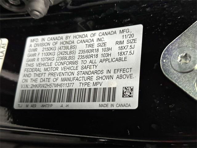 used 2021 Honda CR-V car, priced at $26,297