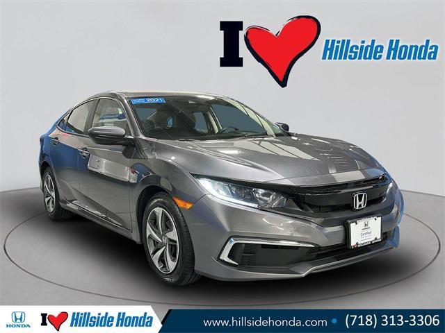 used 2021 Honda Civic car, priced at $18,746