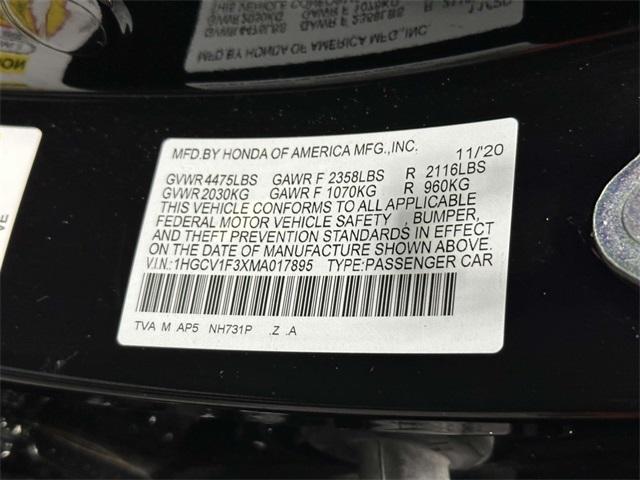 used 2021 Honda Accord car, priced at $24,846