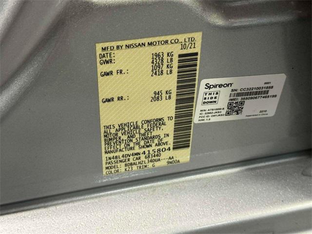 used 2021 Nissan Altima car, priced at $16,986