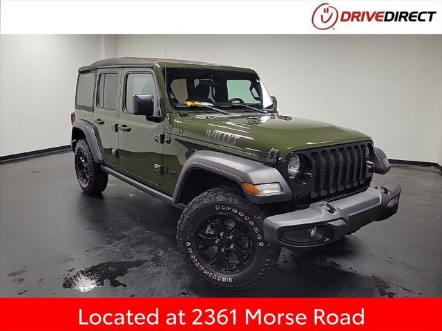 used 2021 Jeep Wrangler Unlimited car, priced at $27,500