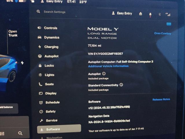 used 2021 Tesla Model Y car, priced at $26,500