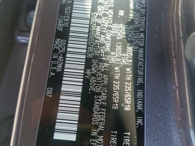 used 2022 Toyota Highlander car, priced at $37,995