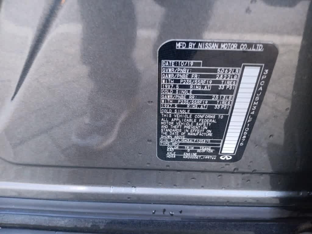 used 2020 INFINITI QX50 car, priced at $16,880