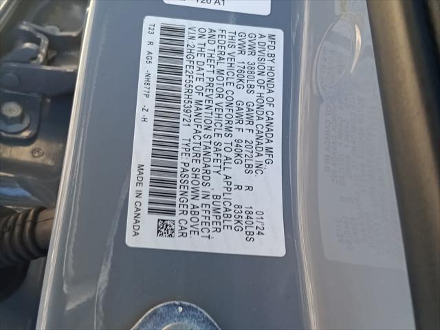 used 2024 Honda Civic car, priced at $25,495