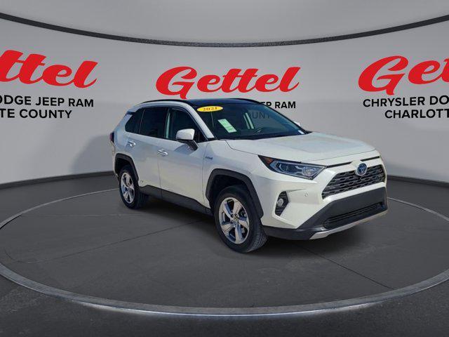 used 2021 Toyota RAV4 Hybrid car, priced at $27,399