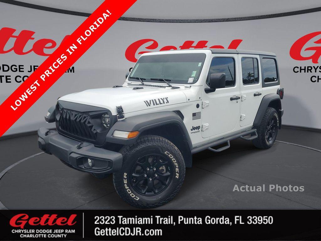 used 2021 Jeep Wrangler car, priced at $30,599