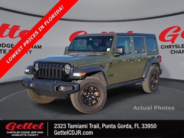 used 2021 Jeep Wrangler car, priced at $28,527