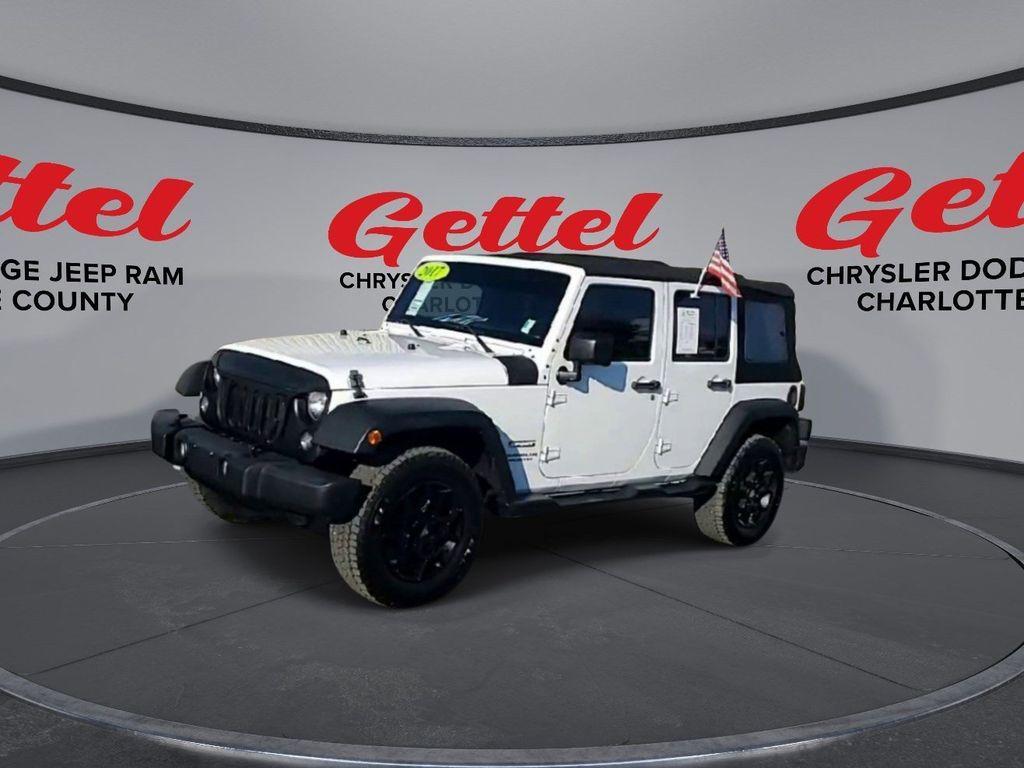 used 2017 Jeep Wrangler Unlimited car, priced at $16,605