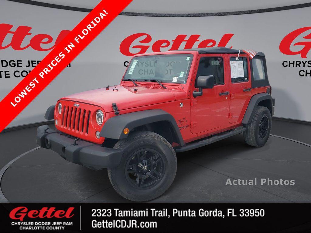 used 2016 Jeep Wrangler Unlimited car, priced at $17,000
