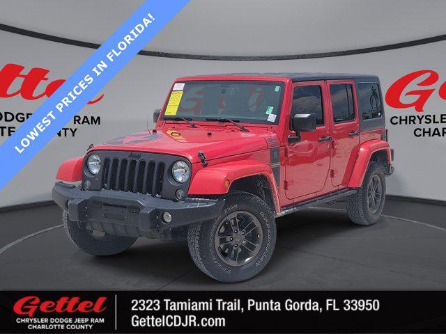 used 2018 Jeep Wrangler JK Unlimited car, priced at $21,798