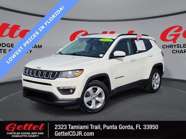 used 2021 Jeep Compass car, priced at $17,859