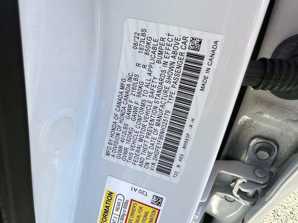 used 2022 Honda Civic car, priced at $24,995