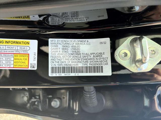 used 2022 Honda Civic car, priced at $24,995