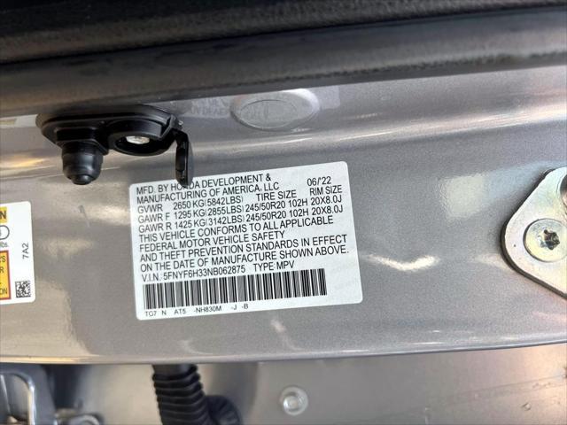used 2022 Honda Pilot car, priced at $29,995