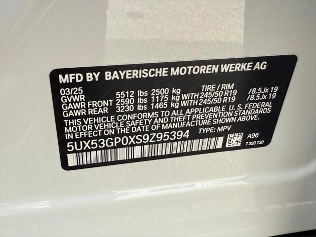 new 2025 BMW X3 car, priced at $57,110