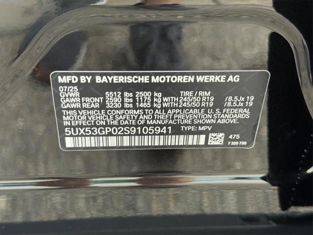new 2025 BMW X3 car, priced at $54,735
