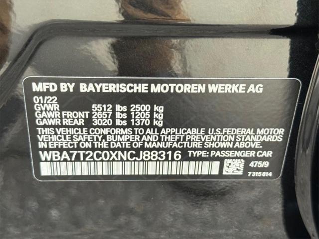 used 2022 BMW 740 car, priced at $43,488
