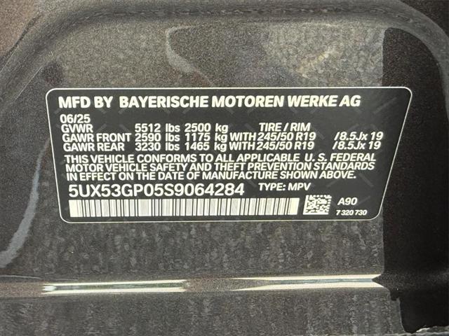 new 2025 BMW X3 car, priced at $59,910