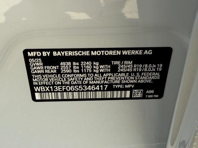 new 2025 BMW X1 car, priced at $59,245