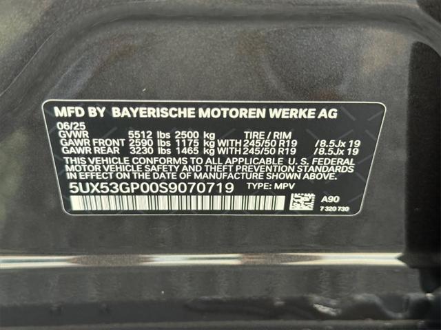 new 2025 BMW X3 car, priced at $55,685