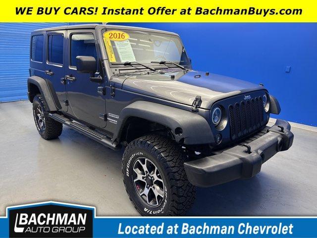used 2016 Jeep Wrangler Unlimited car, priced at $15,890