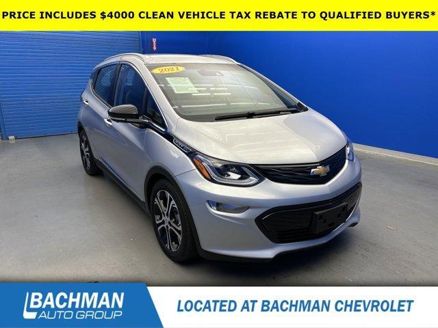 used 2021 Chevrolet Bolt EV car, priced at $15,500