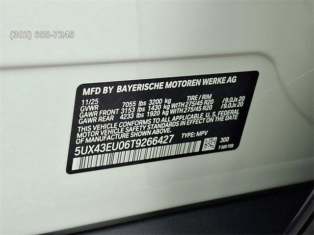 new 2026 BMW X5 car, priced at $80,775